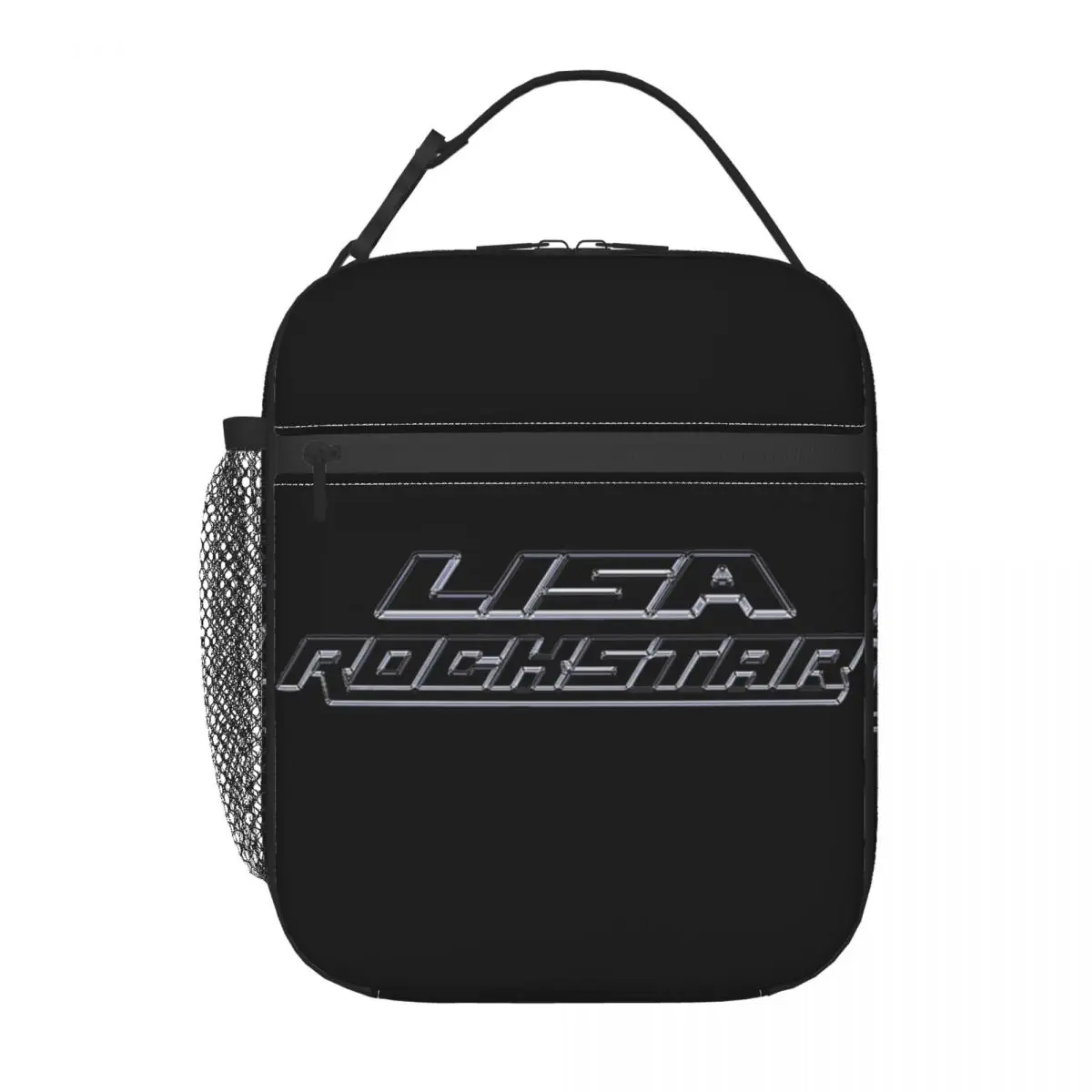 LISA Rockstar Kpop 2024 Accessories Insulated Lunch Bag For Picnic Food Storage Bag Portable Cooler Thermal Bento Box