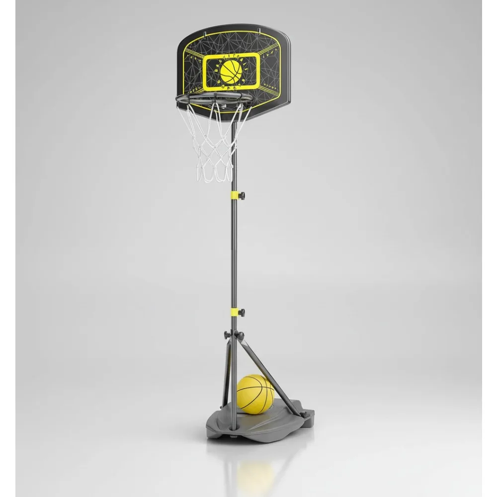 

Регулируемое детское баскетбольное кольцо 3,6–6,2 фута, портативная спортивная игрушка для занятий спортом на открытом воздухе для мальчиков и девочек 3–8 лет