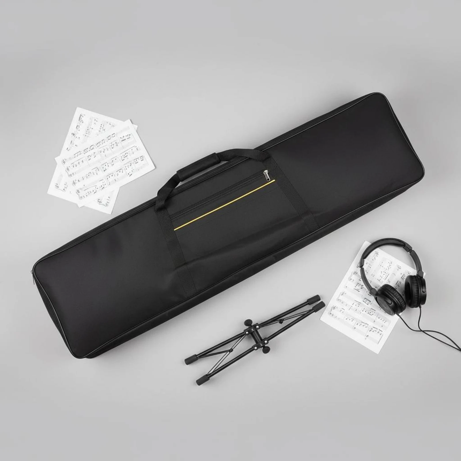 

88-Key Electric Piano Bag Portable Waterproof Piano Carrying Bag 88 Key Keyboard Case Multiple Pockets Music Gear Heavy Duty