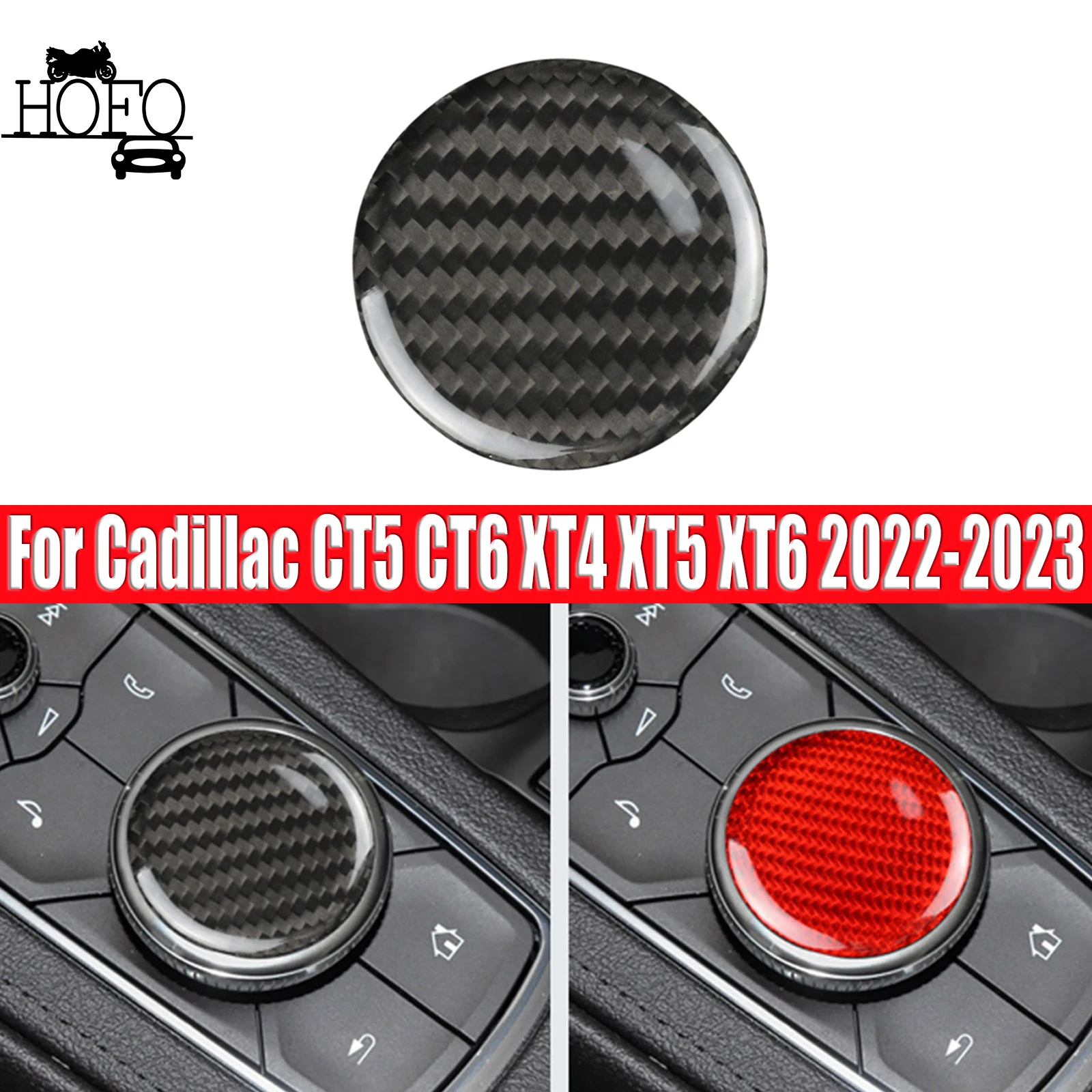 

Multimedia Knob Cover Trim For Cadillac CT5 CT6 XT4 XT5 XT6 2022-2023