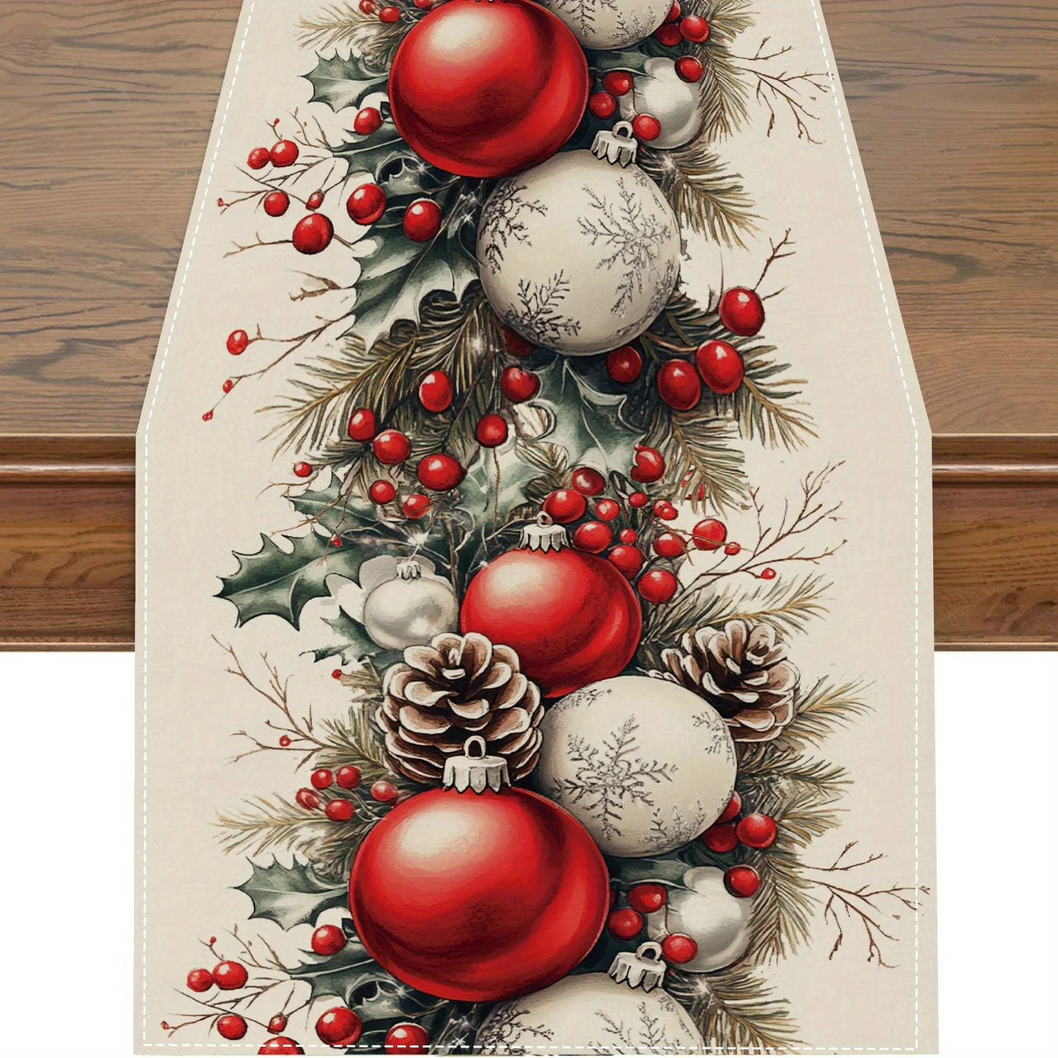 Christmas Table Runner Dining table Decor Christmas themed Table runner Tablecloth 2025 Christmas party home Decoration supplies