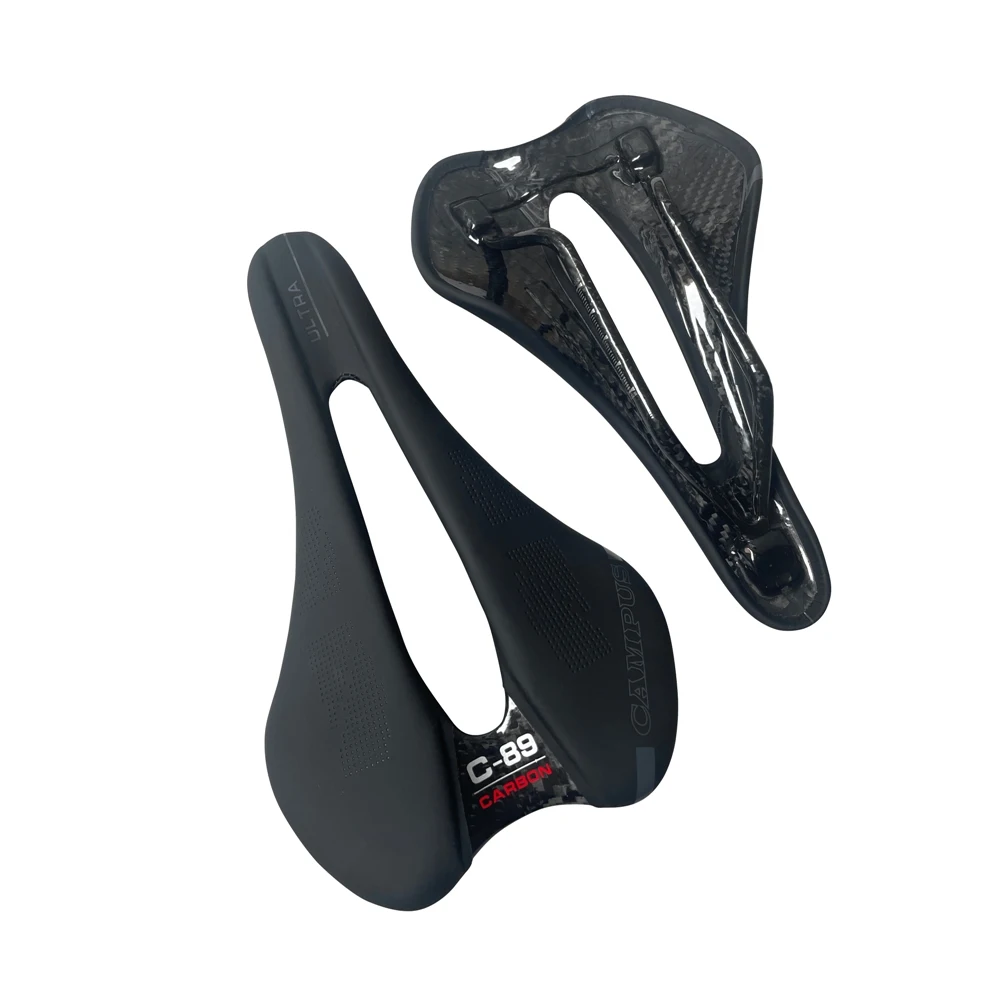 Neuer Fahrradsattel aus Carbon-Leder Boost Road/MTB-Fahrradsitz 248 x 145 mm Triathlon-Fahrradsättel Ultraleicht 89–105 g – Detail 4
