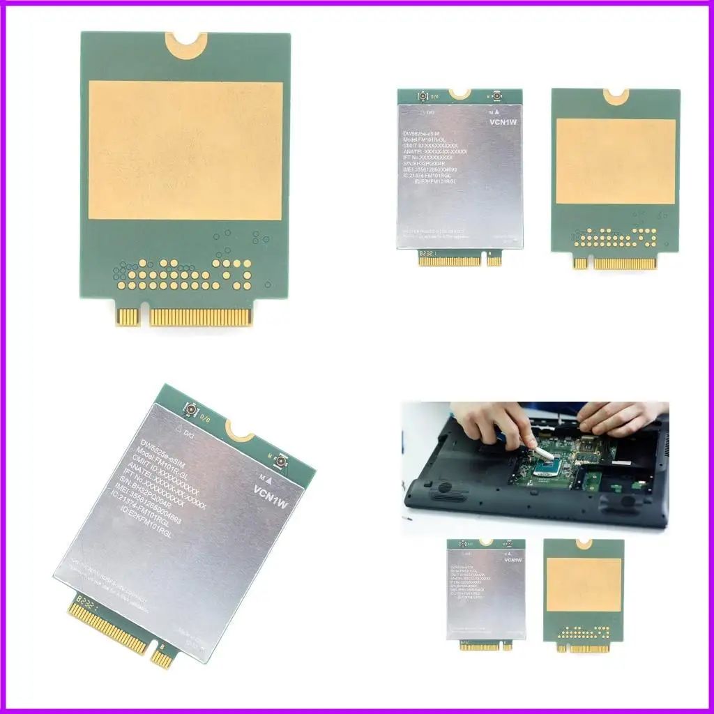 FM101R-GL DW5825E 4G LTE اللاسلكي المودم اللاسلكي لـ 5450 5550 7350 اتصالات متعددة الجهاز مع نقل البيانات السريعة