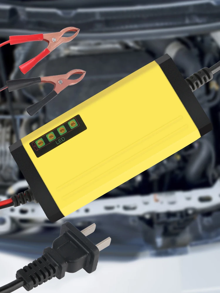 US Plug 12V 2A Car Battery Charger 220V Power Puls Repair Charger Moto Truck Battery Charger Wet Dry Lead Acid Battery
