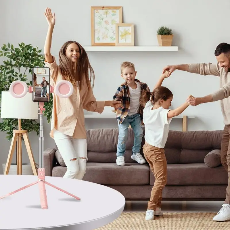

Phone Tripod Stand Selfie Stick Portable 67-Inch Height Phone Tripod With Wireless Remote Cell Phone Holder Travel Phone Tripod