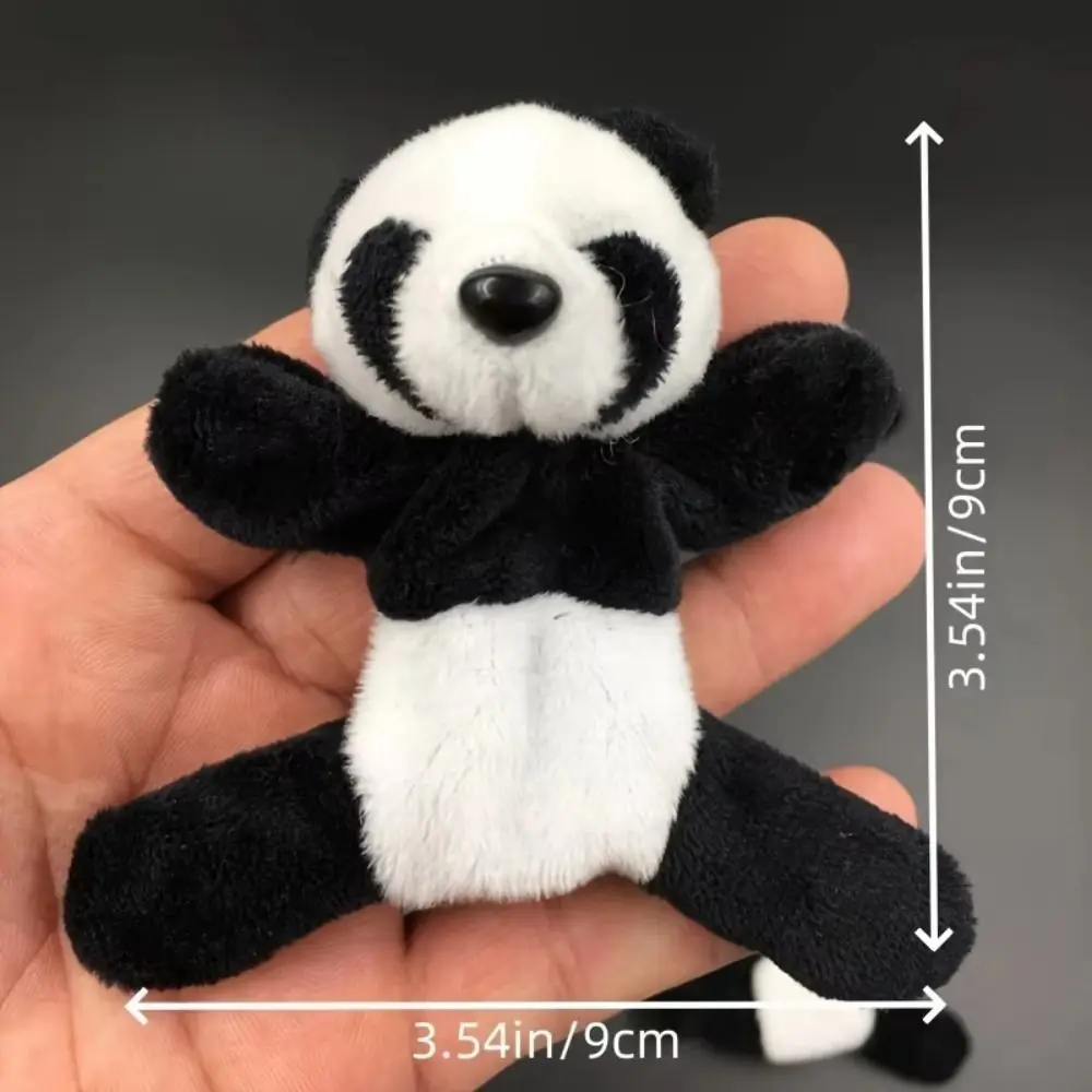 Nuevo Mini Panda de peluche, imán para refrigerador, Panda decorativo relleno, juguete de peluche, decoración para refrigerador de dibujos animados