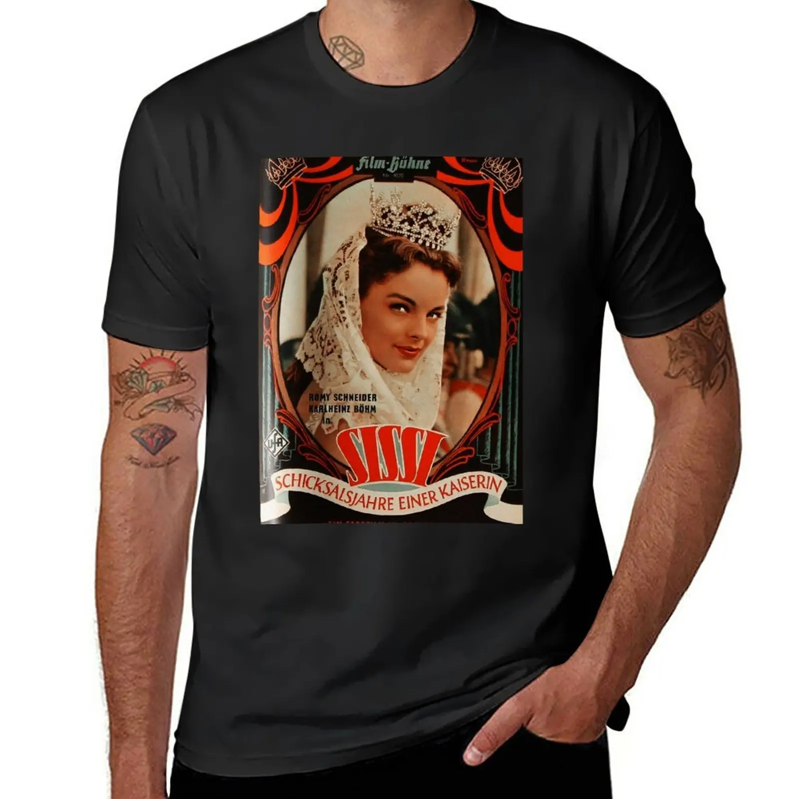 Empress Sissi, vintage 1957 Movie poster T-Shirt vintage clothes oversizeds hippie clothes t shirts for men pack