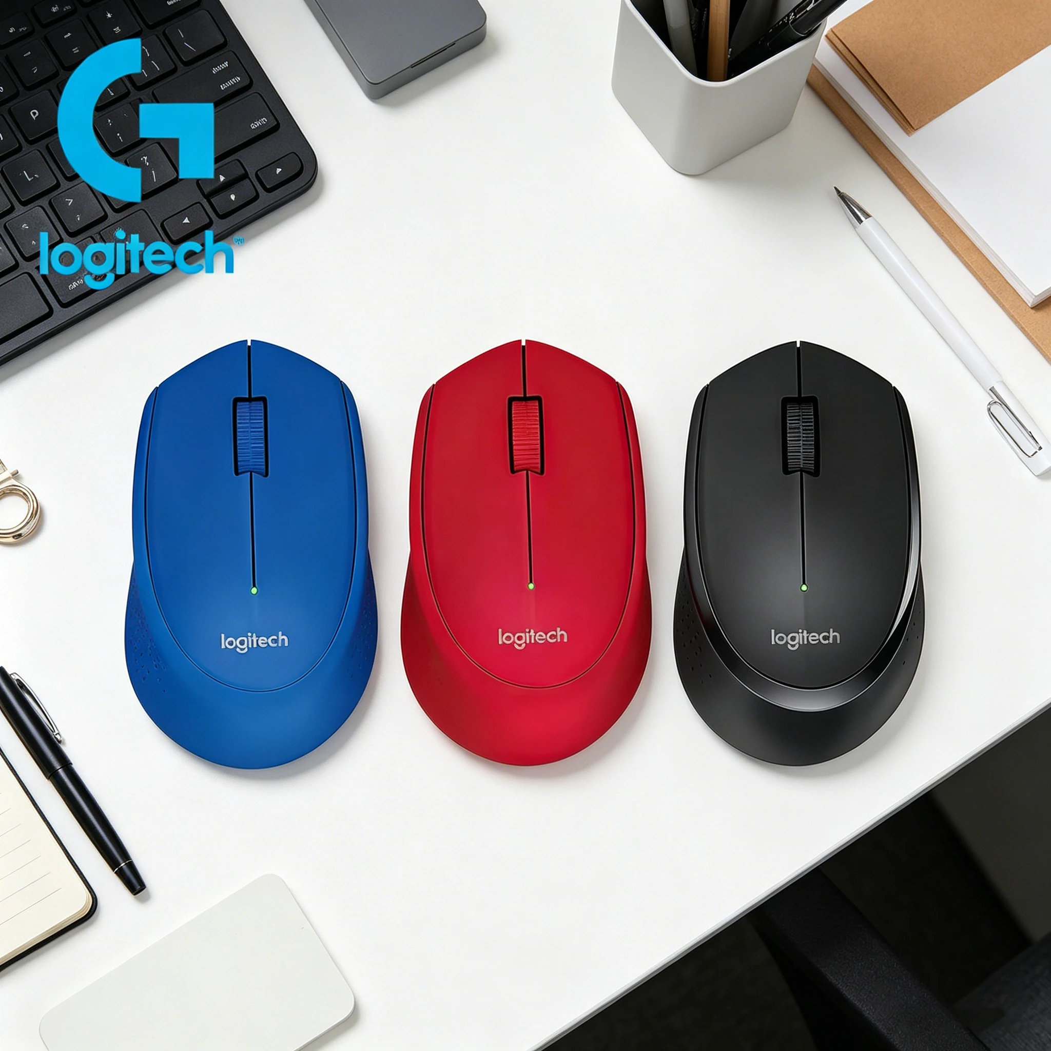 

Logitech M280 Wireless Mouse Laptop Desktop Computer Office Home Games Power saving Portable M330 Light Sound Wireless Mouse