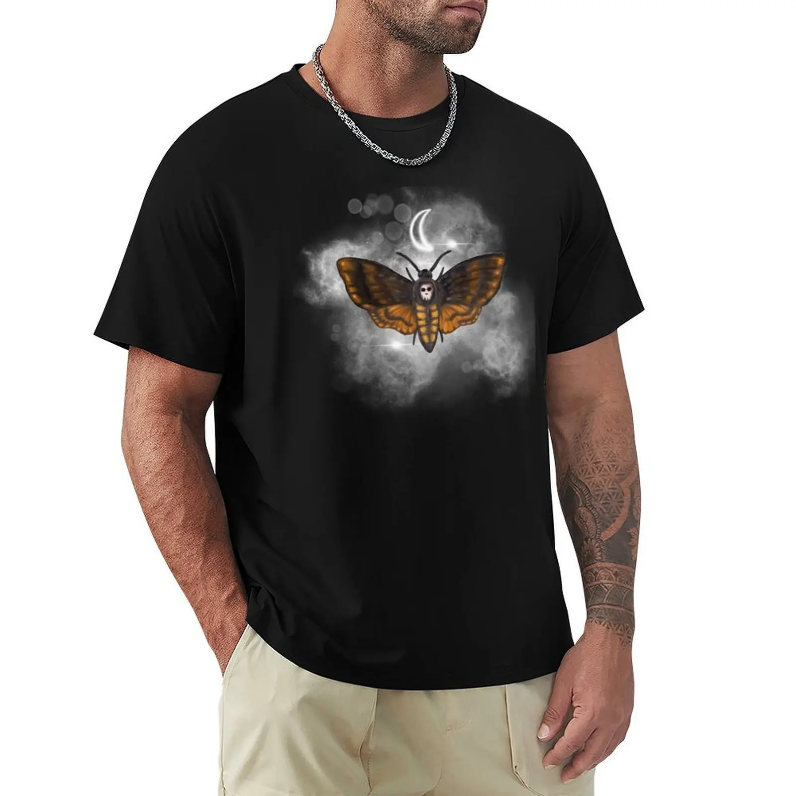 

SPACE MOTH T-Shirt Short sleeve tee T-shirts oversize cute tops clothing for men
