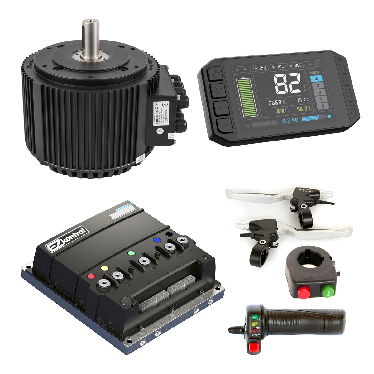 Air Cooling 10KW 48V 72V Brushless BLDC PMSM Motor Electric Motorcycle Conversion Kit Bike Kit