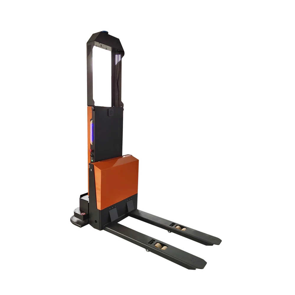 TZBOT Лазерная SLAM-навигация Agv Автомобильный радар-датчик Автоматизированный управляемый автомобильный вилочный погрузчик agv с грузоподъемностью 1500 кг для склада