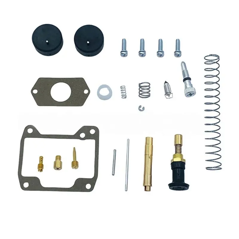 A02Q-For Mikuni TM32 TM34 TM38 Carb Motorcycle Float Carburetor Repair Kit Rebuild Set Including Gaskets Jets Needles