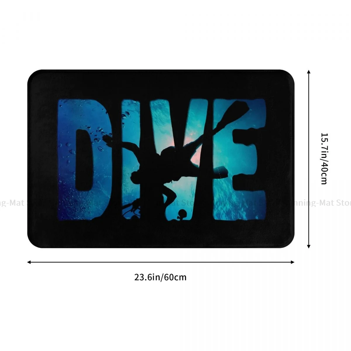 Dive Scuba Diving Non-slip Doormat Diver In The Deep Water Living Room Bedroom Mat Outdoor Carpet Home Modern Decor