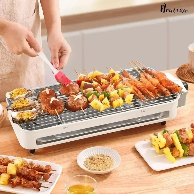 Electric barbecue oven Korean household non -stick baking sheet smoke barbecue machine room indoor iron plate shochu