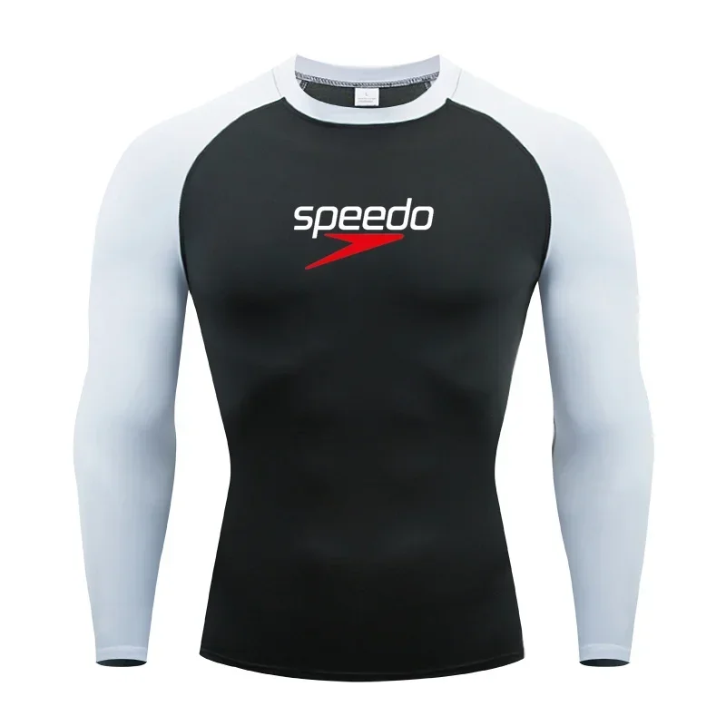 Men Running Compression T-shirt Long sleeves Sport Tees Gym Fitness Sweatshirt Male Jogging Tracksuit Homme Athletic Shirt Tops