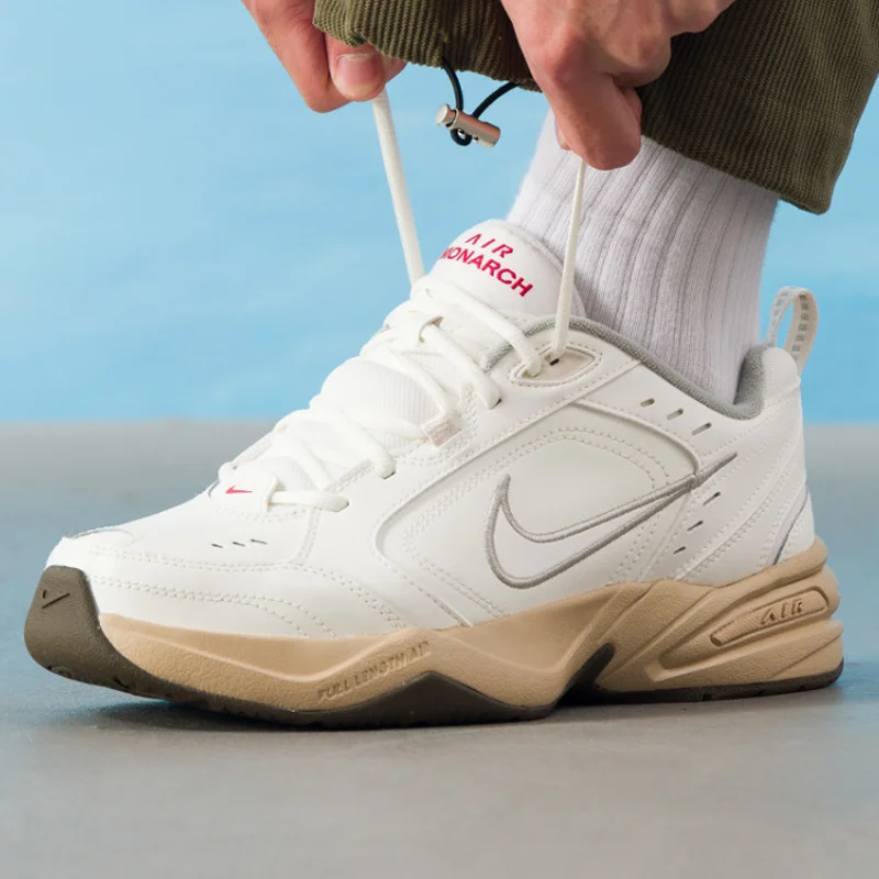 Nike Men's 2026 Spring Air Monarch 4 Beige Retro Dad Shoes Casual Sneakers IQ9792-112