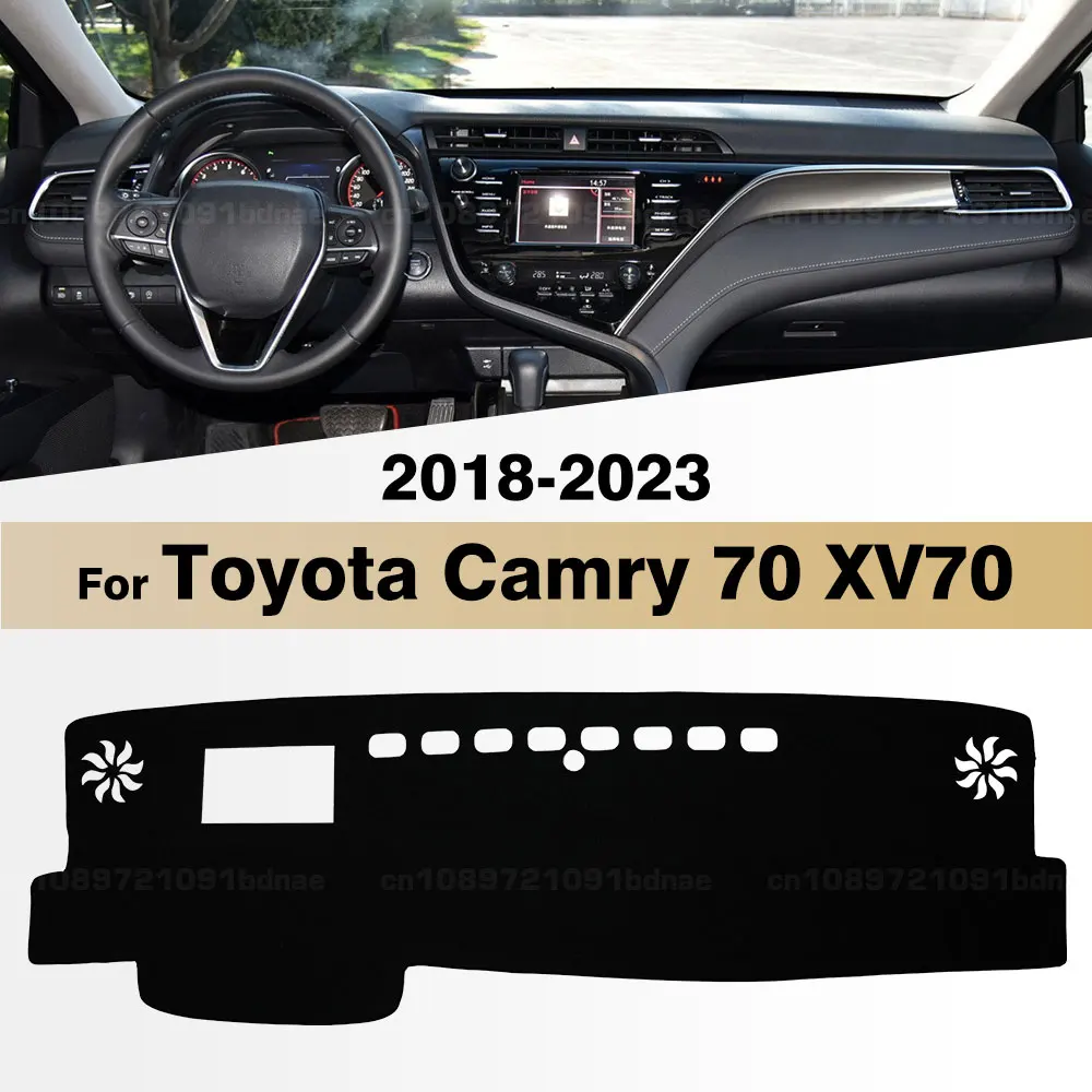 

LUTEHIL For Toyota Camry 70 XV70 2018-2023 Car Dashboard Cover Dash Mat Sun Shade Anti-UV Carpets Car Accessories