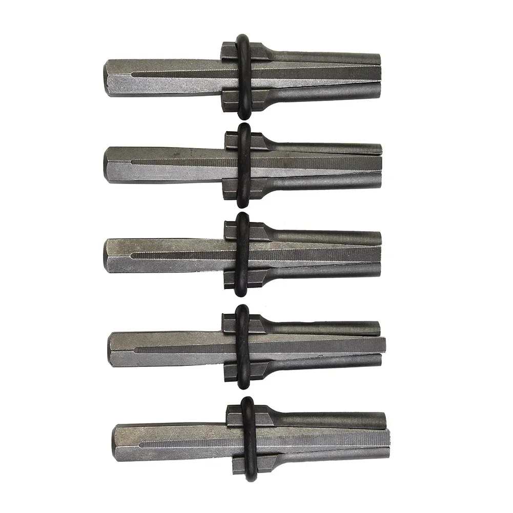 5pcs Stone Splitter Splitting Tool 9/16in Metal Plug Wedges Granite Concrete Rock Splitters For Granite Marble Expansion Tools