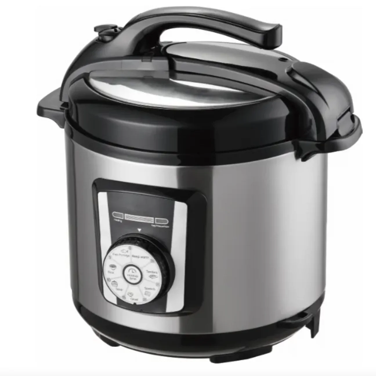 6L Stainless Steel Programmable Electric Pressure Cooker Mechanical Digital Timer Control For Commercial Household Use