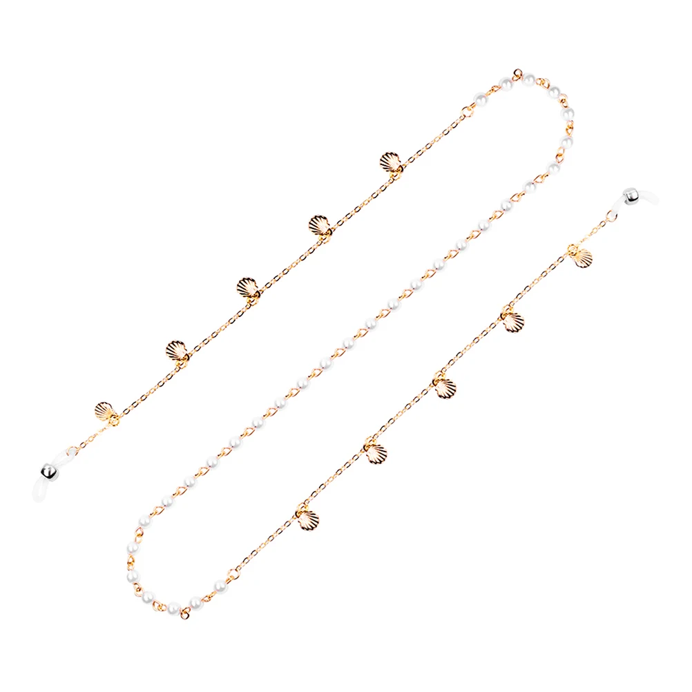 

Golden Metal Anti-Slip Eyeglasses Strap Glasses Cord Sunglasses Retainer Neck Chain For Women Sport Running Hiking Cycling