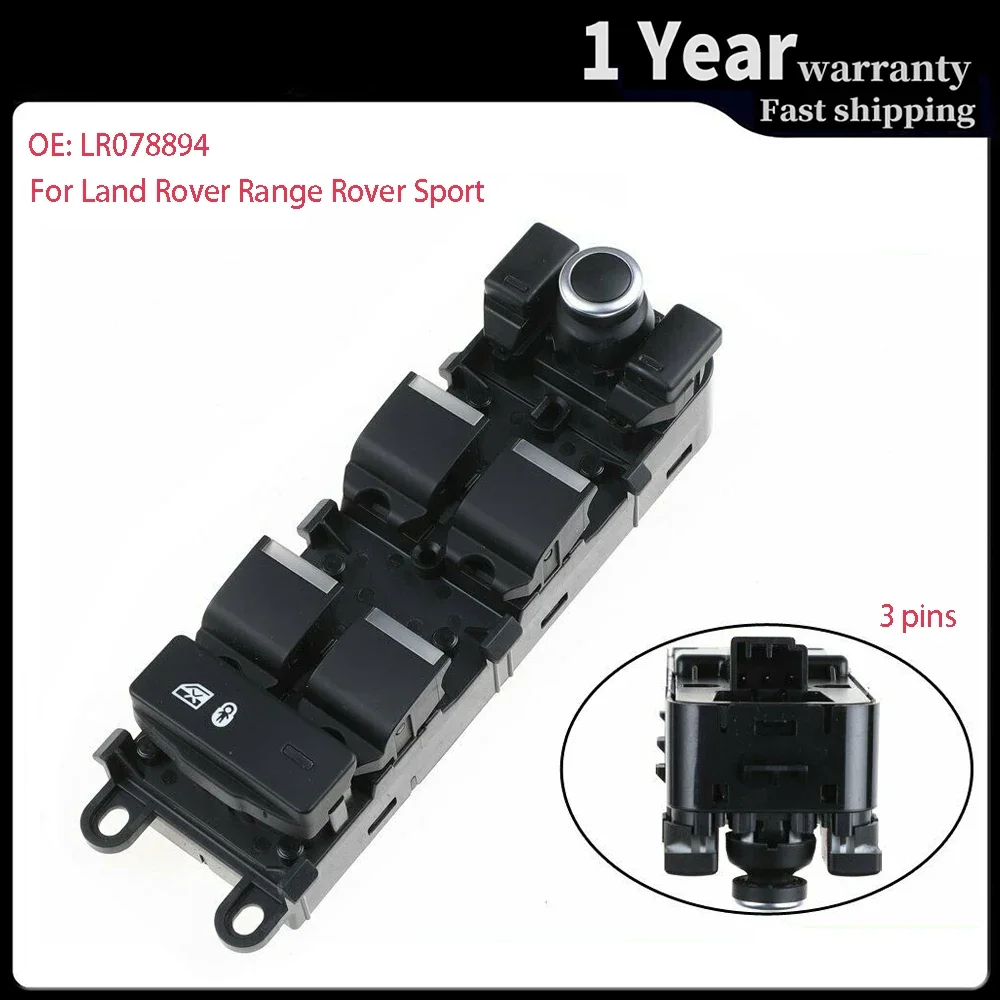 LR078894 Car Accessories for Land Rover Range Rover Sport 2014-2017 Front Left Power Master Window Control Switch Button Parts