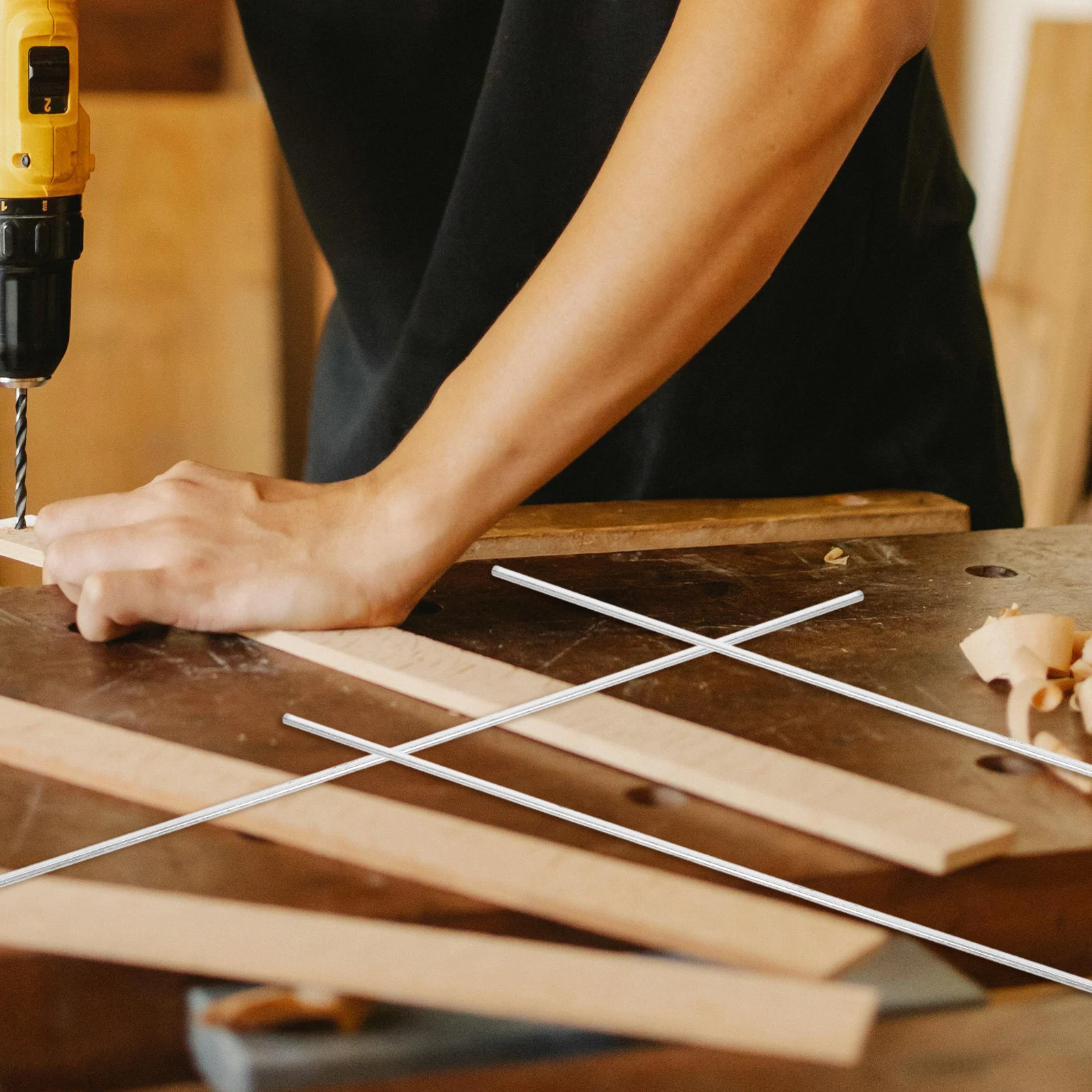 

3 Pcs Aluminum Tubes 3x0.5x300mm Round DIY Aluminum Rod Materials Craft Rods Lightweight Strong Model Making Materials