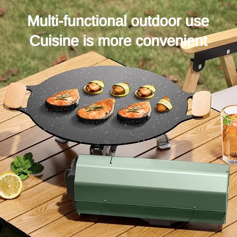 Camping Card Stove, Outdoor Gas Stove, Folding Card Stove, Picnic Grill Grill, Fire Heating System, Baking Box Fire 2600W