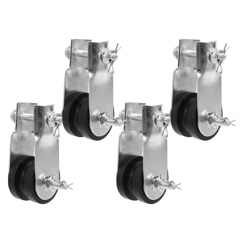 

4pcs Ceiling Fan Installation Bracket Mounting Pipe for Light Rubber Silent Pulley Wall Garage Adapter Rod Fixing