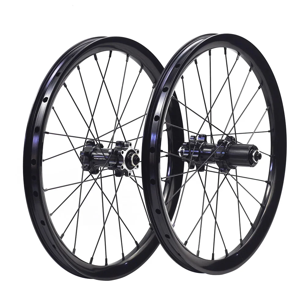 SILVEROCK TL-21 Alloy Disc Wheels 18in 355 20in 406 Wide Tyre Flat 11Speed Straight Pull for 2024 K3P Plus Folding Bike Wheelset