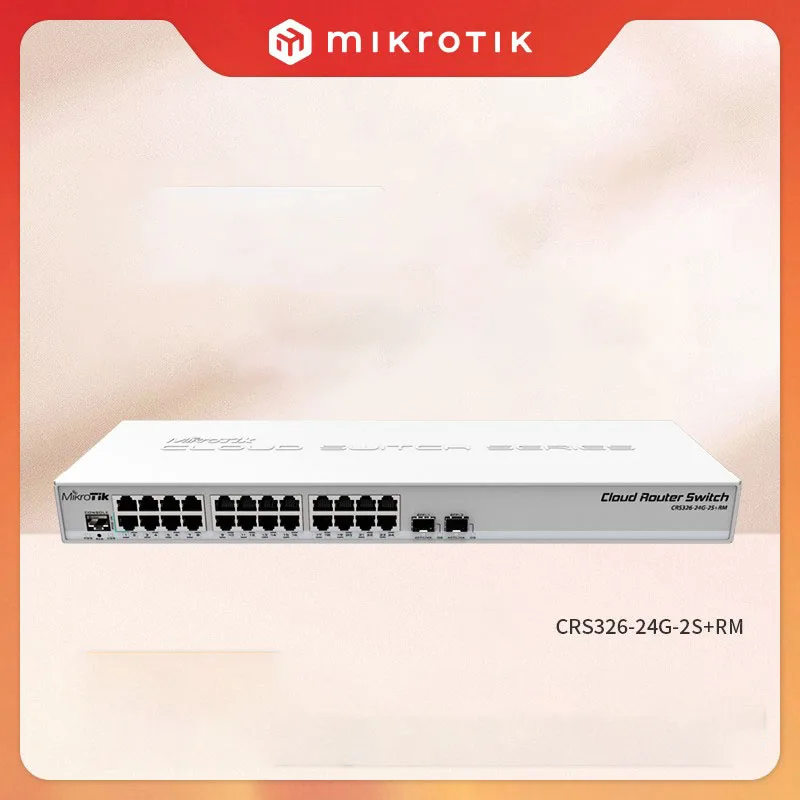 

MikroTik CRS326-24G-2S + RM 24-портовый 10-гигабитный двойной Интеллектуальный трехслойный корпоративный коммутатор