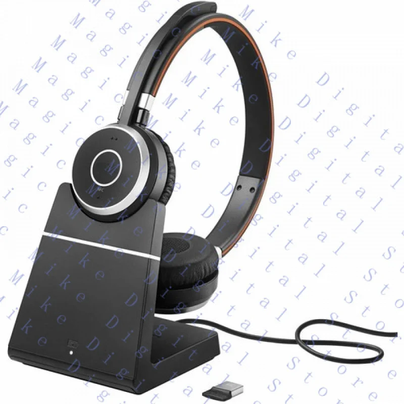 UU  New FOR Jabra Evolve 65 Stereo Wireless Headset with Charging Stand MS Version
