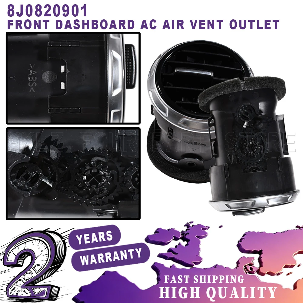 Easy Installation car accessories New For Audi TT Mk2 Dashboard Air Vent Air Conditioner AC Heating Grille Diffuser Center Panel
