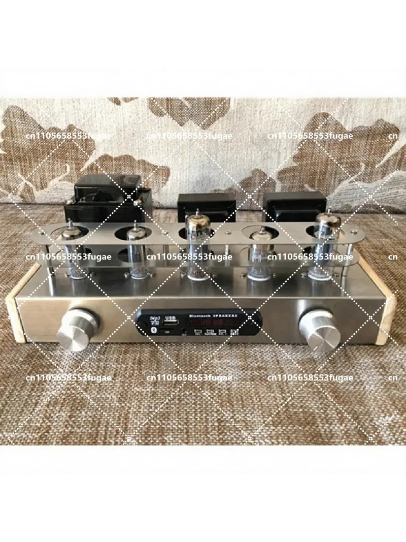 Bluetooth 5.0 Stereo Amplifier, 6n2 6p1 Vacuum Tube HiFi Amp, USB Player, Vu Meter, DIY Audio Receiver, 110V 220V