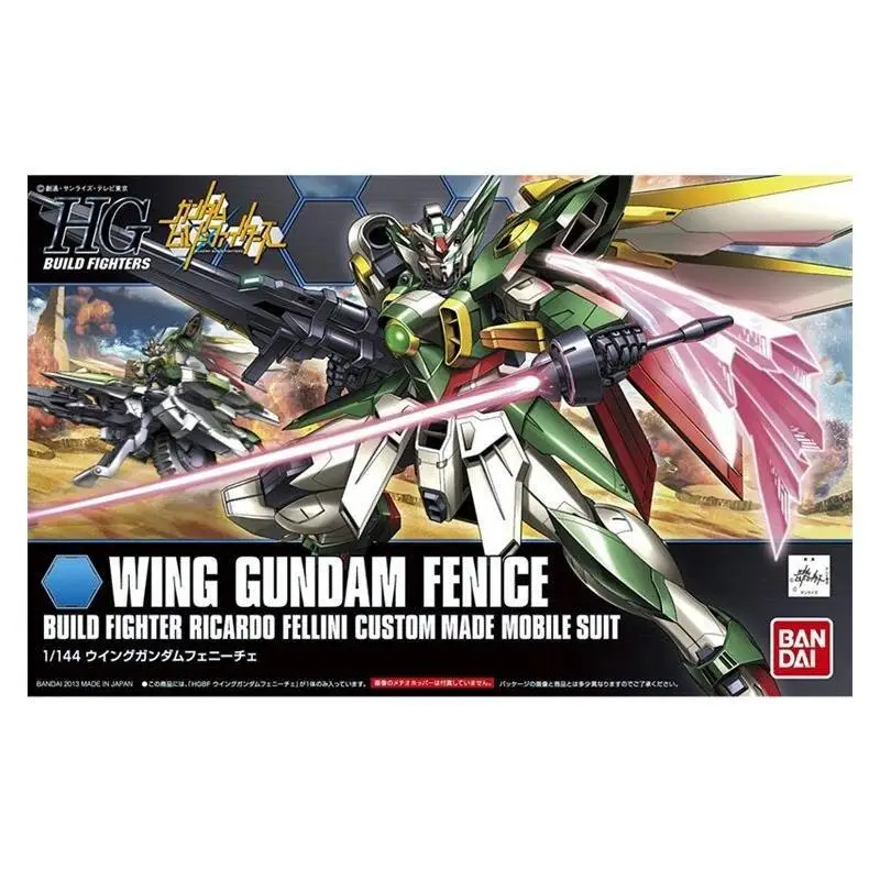 Bandai Wing Gundam Fenice High Grade 1/144 Scale Plastic Model Kit For Collectors DIY Assembly Display High Quality Detailed