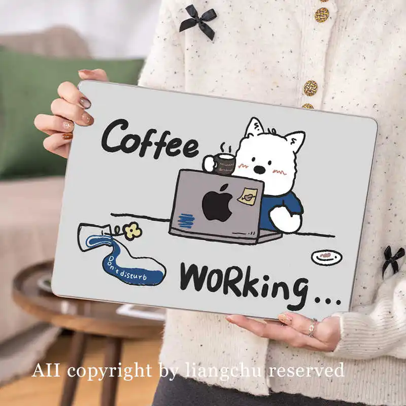 

Coffee Dog Laptop Case for Macbook Neo A3404 Case for M5 Air 13.6 M4 M3 Hard Cover for Mac Book Air 13 M1 M2 14 M5 2026