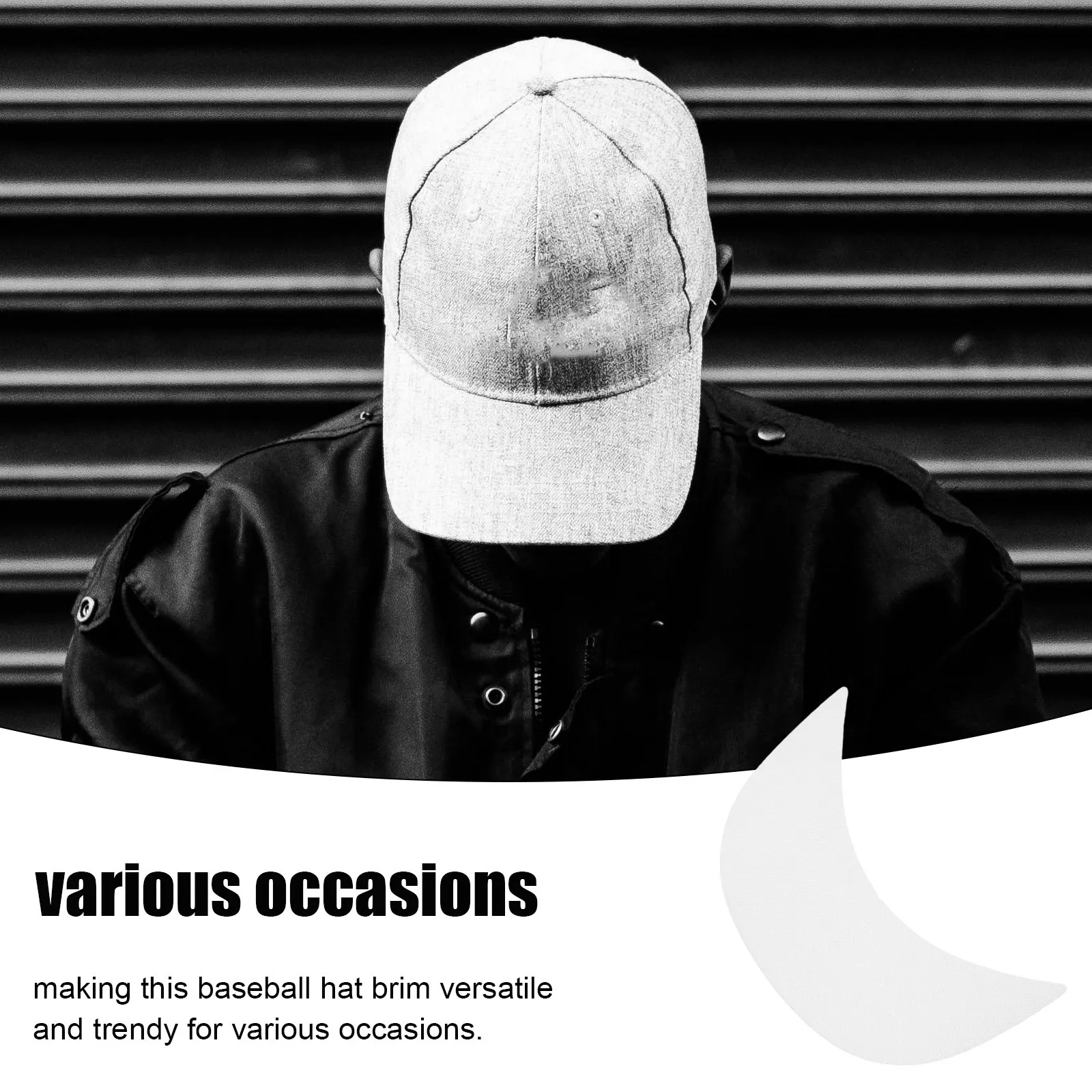 

10Pcs Cap Shaper Insert Hat Brim Strip Sun Hat Brim Replacement Board for Baseball Cap Structure Support Visor Board