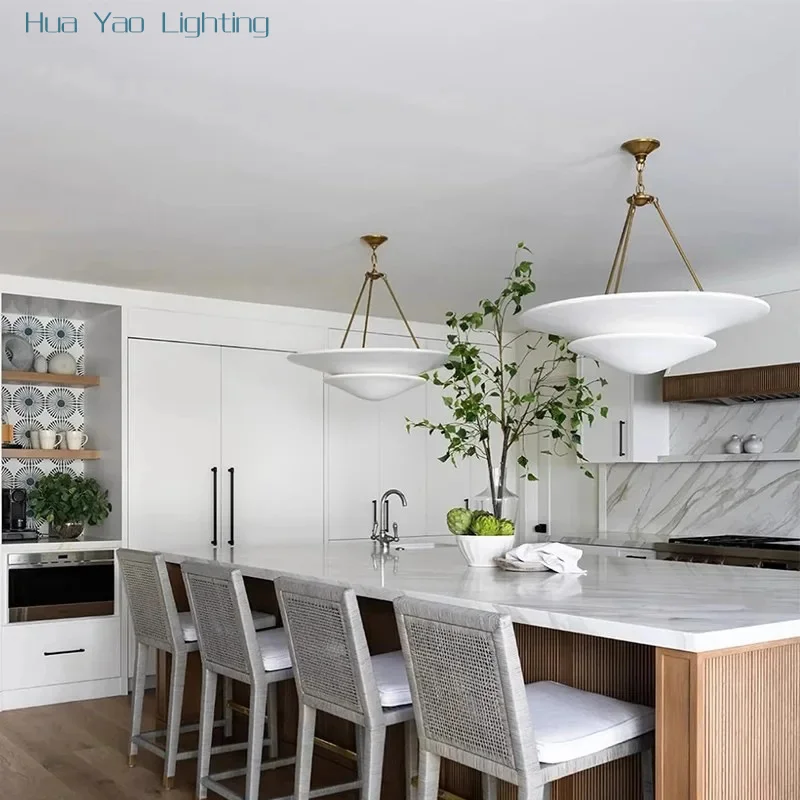 الأمريكية VC الفرنسية الفاخرة قلادة ضوء خمر مصمم الثريا غرفة المعيشة الطعام الرجعية فيلا غرفة نوم وابي سابي نمط الخفيفة