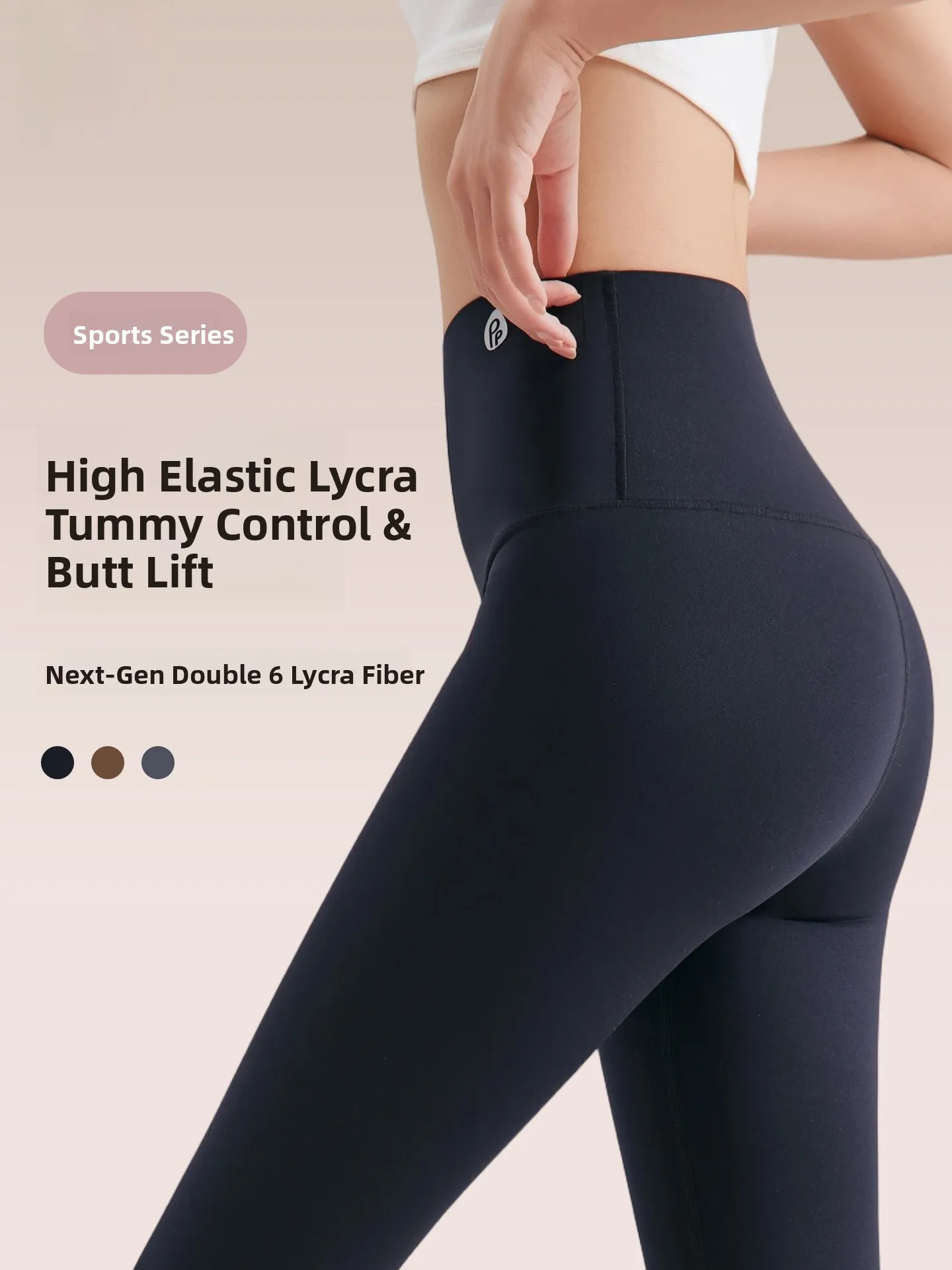 

High-Waist Anti-Roll Yoga Pants Thin Fitn Running Sports ark Pants Tummy Control Butt Lifting Spring Outerwear Ladies