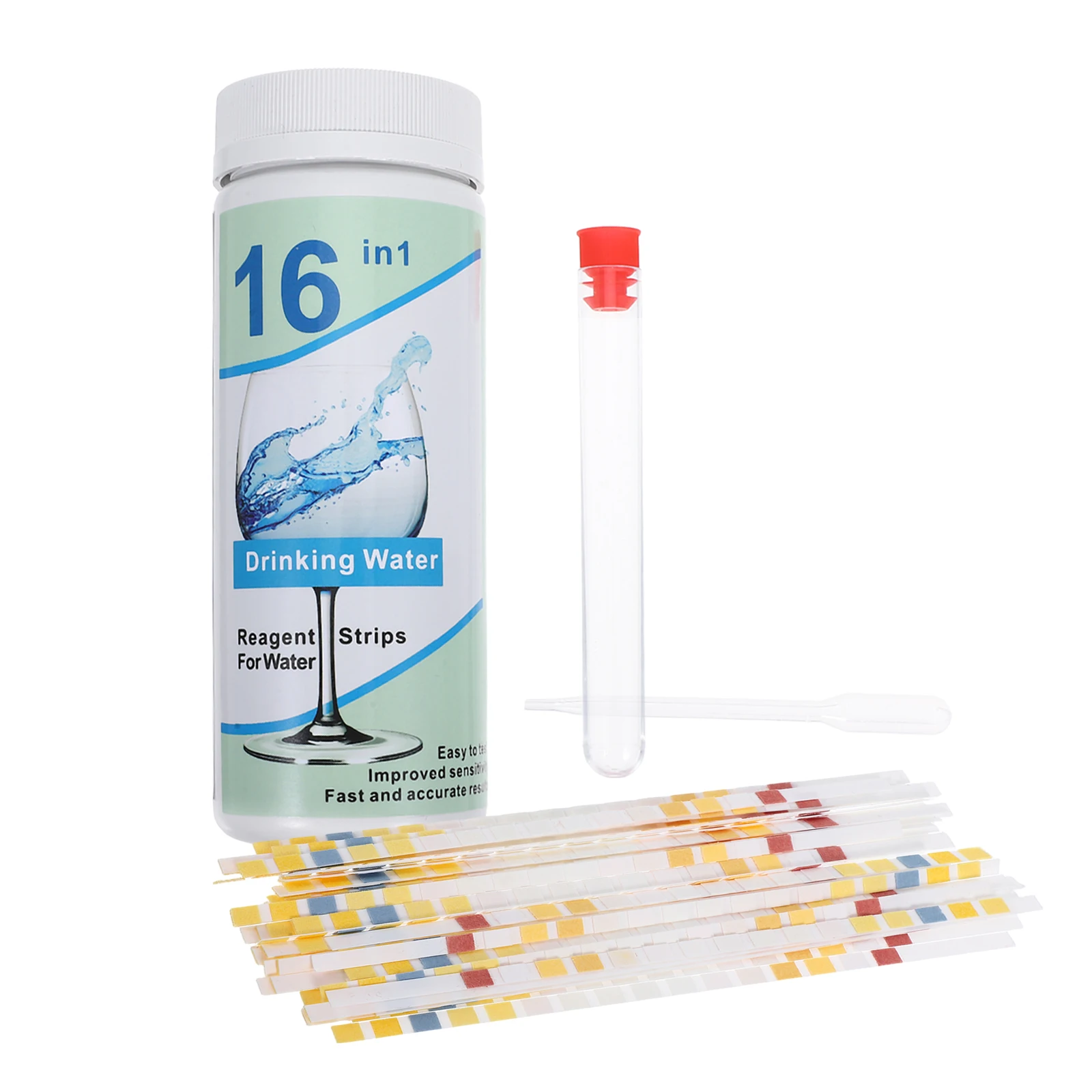 50 Pcs Fresh Water Test Strips Multifunction Aquarium Testing Fish Tank Kit Paper Hot Tub