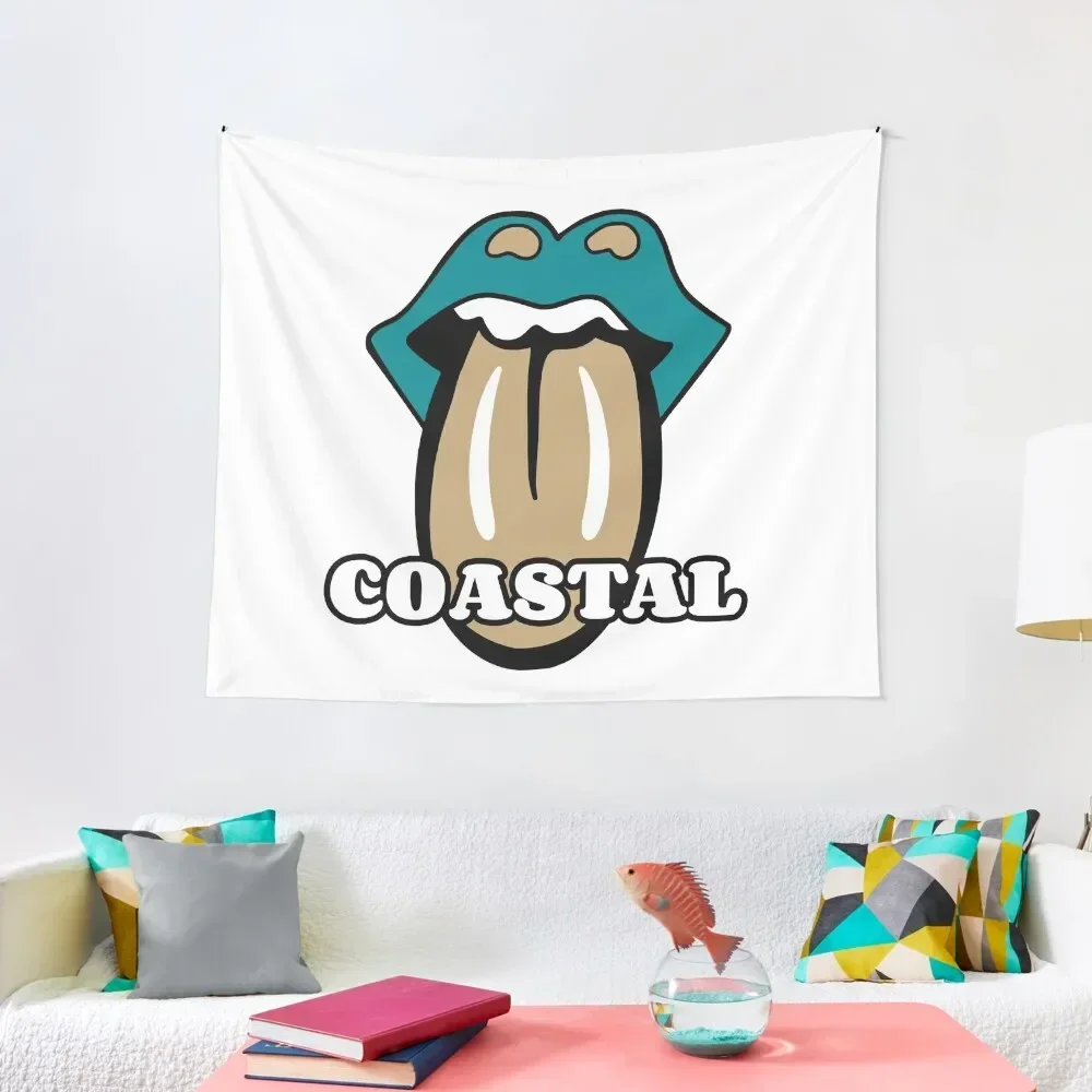 

Coastal Lips with Tongue Tapestry Home Decorations Room Decorations Tapestry