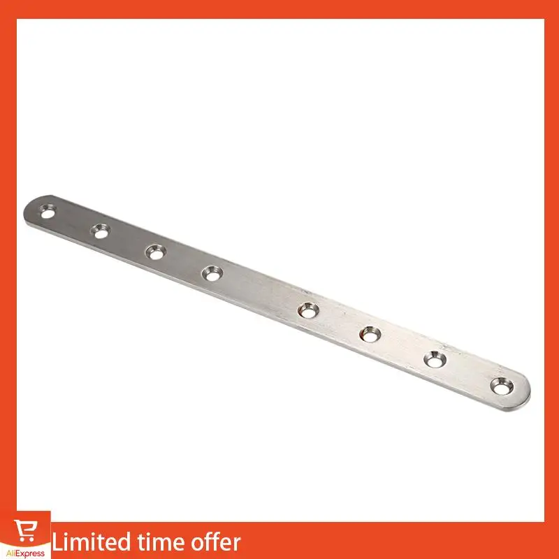 Frische 6X Metall 8 Löcher flache gerade Design Eckstrebe Winkelhalterung 250 mm