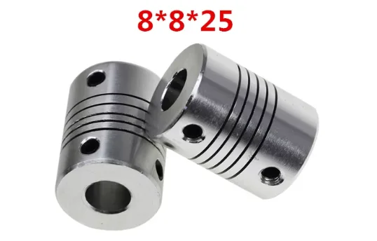 3D Printer Parts Accessory Stepper Motor Aluminum Alloy Z Axis Flexible Coupling Coupler Shaft Couplings 5mm*8mm*25mm 5x5x8