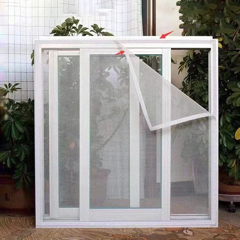 Anti-mosquito window screen self adhesive window mosquito net insect proof door mosquitonet for windows simple mosquito curtains