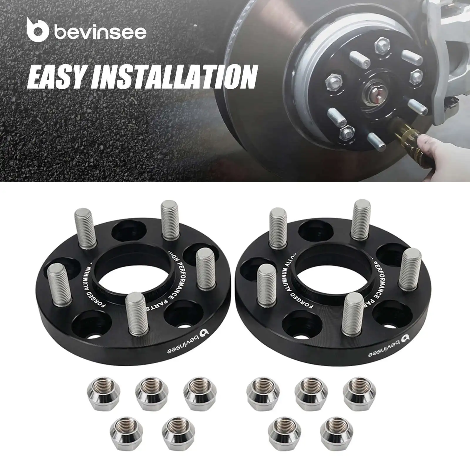 

20mm Aluminum Hubcentric Wheel Spacers Kit for Tesla Model 3 RWD AWD Standard Range/Long Range (2 pieces/set)