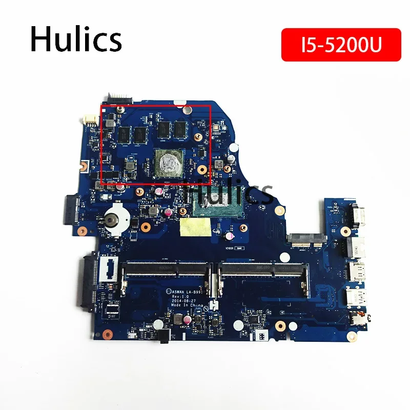 Hulics Used LA-B991P Motherboard For Acer E5-571G V3-571G E5-571 V5-572G Laptop  I5-5200U CPU