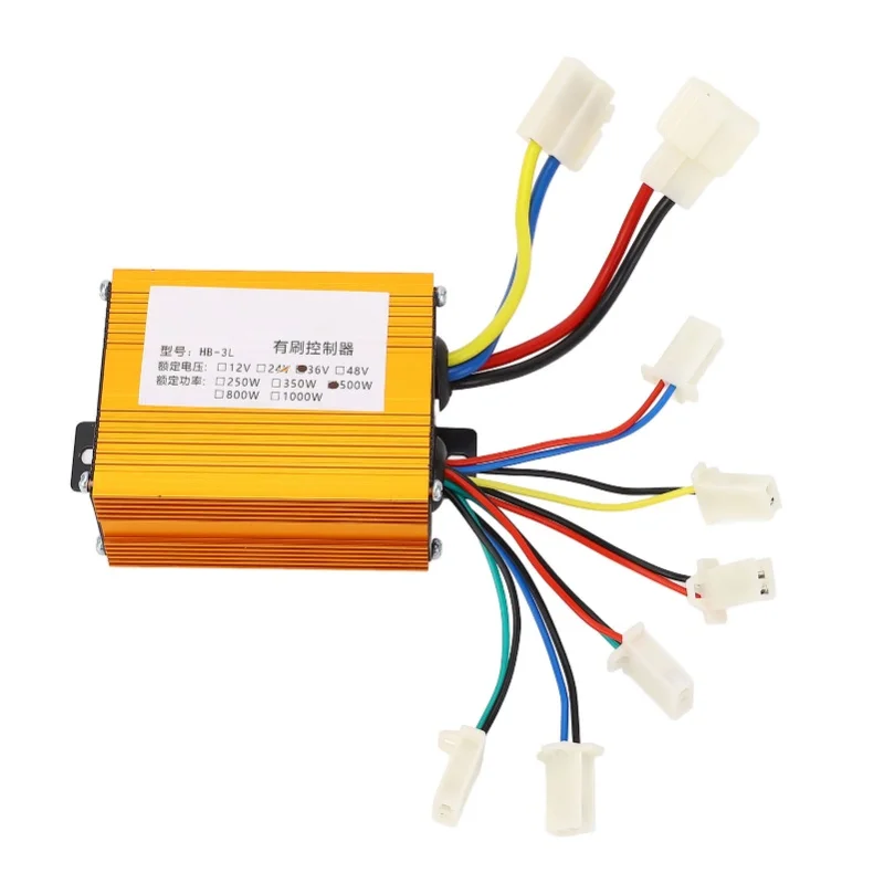 

Контроллер электрического скутера 36 В 500 Вт, профессиональная замена, контроллер электрического велосипеда из алюминиевого сплава, контроллер матового двигателя
