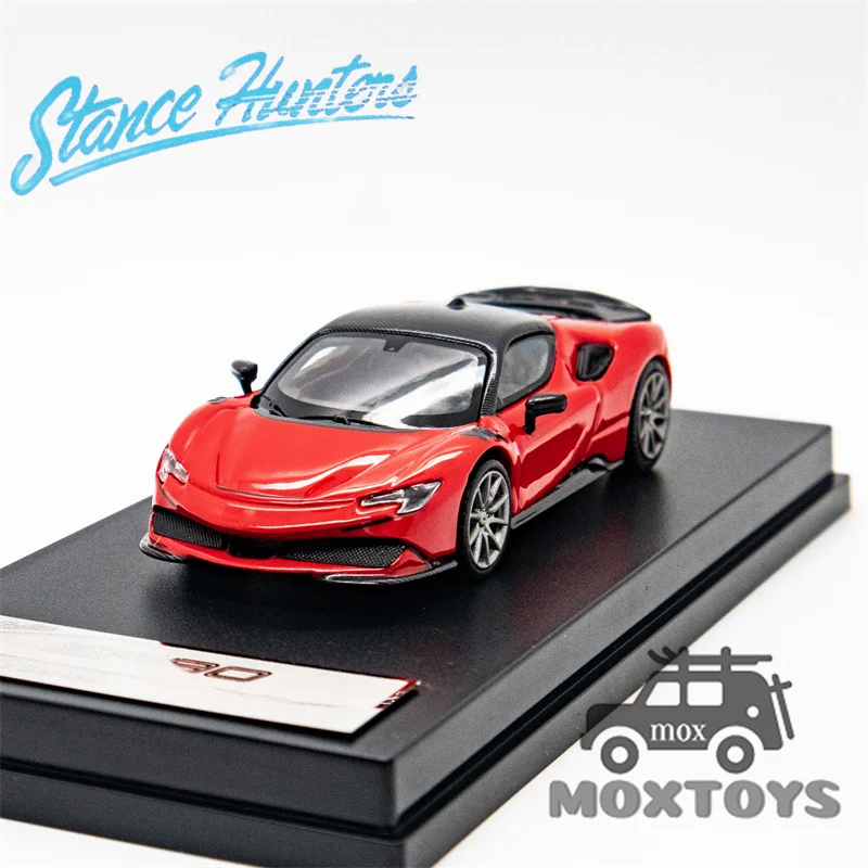 Stance Hunters 1:64 Novitec SF90 Red Diecast Model Car