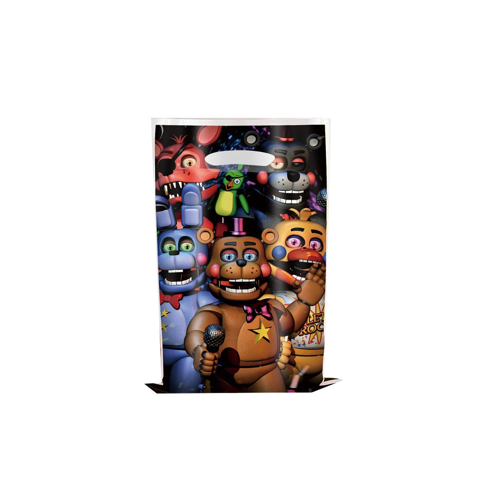 FIve Night At Freddys Gift Bags Party Birthday Decoration Plastic Gift Bags Candy Box Baby Shower Kids Favor Bag Party Supplies
