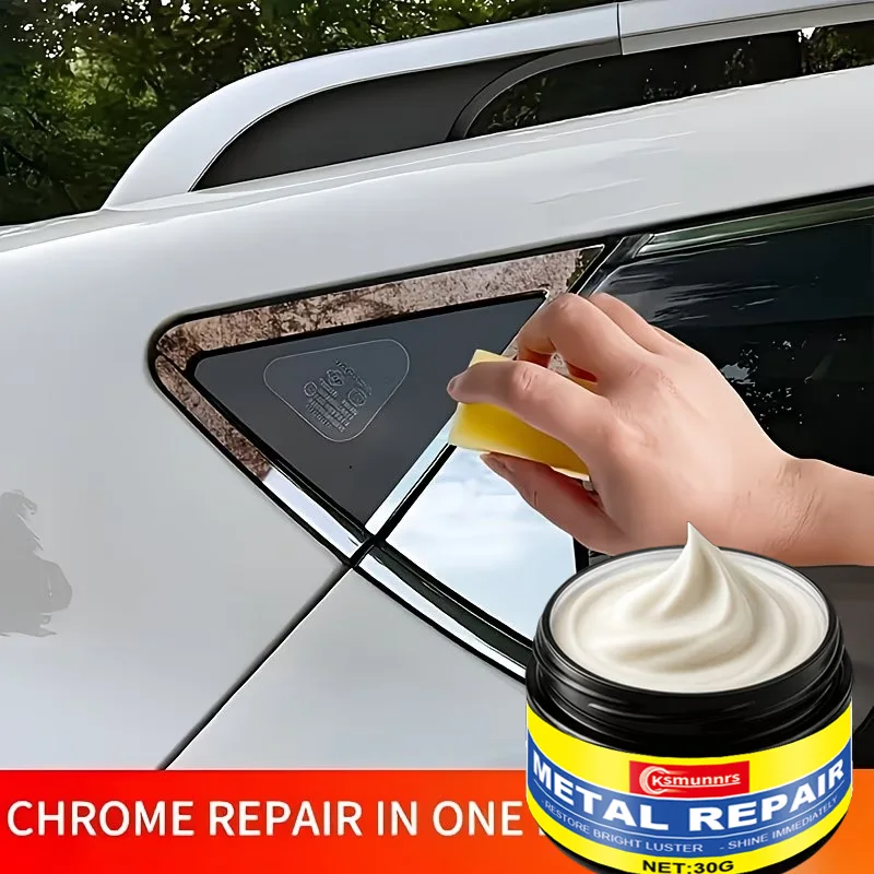 Car Chrome Part Restoration Repair Paste for Door Handles Window Strips Car Emblems Polishing Refurbishing Auto Accessories