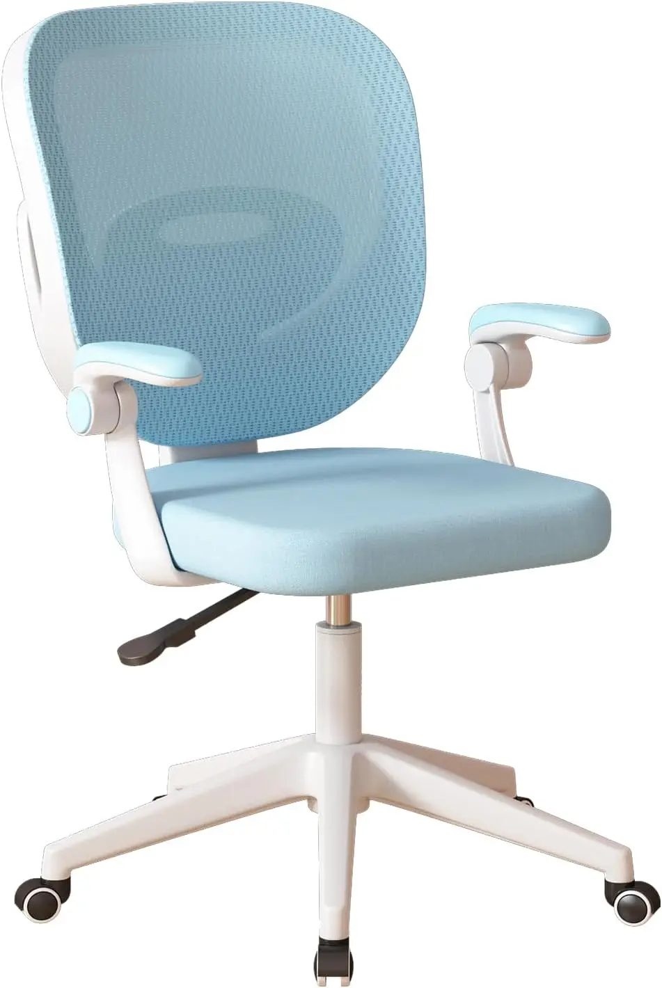 

Boys Girls Desk Chair With Adjustable Armrests, Kids Desk Chair With Wheels, Kids Computer Chair Kids Office Study Chair (Blue)